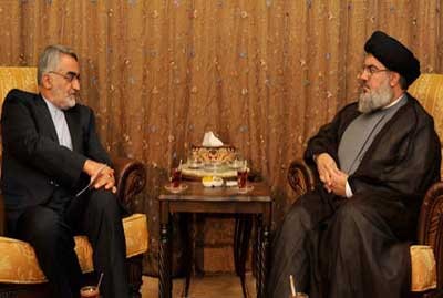 Sayyed Nasrallah Receives Boroujerdi, Meeting Tackles Various Regional Issues